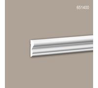 Cimaise 651400 Profhome Moulure décorative Moulure frise design intemporel classique blanc 2 m