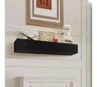 Cimaise Habillage de cheminée Etagère flottante 122 cm - Etagère de cheminée en espresso - Console de cheminée décorative pour le salon et la décoration de la maison