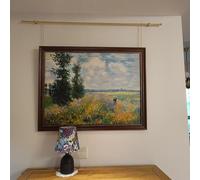 Cimaise pour Tableau Rail de Suspension pour Tableaux et Décoration Murale de Salon, Rail D'affichage Photo de 0,5m / 1m / 2m / 2,5m / 5m / 10m, Support pour Tableaux(2.2m/86.6in/7.2ft Rod)