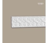 Cimaise Profhome 151501 Lambris mural Moulure en stuc Moulure décorative style marocain Motifs décoratifs d'architecture musulmane blanc 2 m