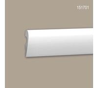 Cimaise Profhome 151701 Frise Moulure en stuc Moulure décorative design intemporel classique blanc 2 m