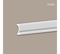 Cimaise Profhome 151818 Frise Moulure en stuc Moulure décorative design intemporel classique blanc 2,007 m