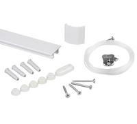 Cimaises pour tableaux - systeme d' accrochage - cliprail max + fil transparent 150cm + crochet zipper - s'adapte parfaitement au plafond - kit complet