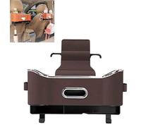 Cimario Car Seat Storage Box, Multifunctional Car Seat Back Storage Box, Car Seat Tissue Storage Box with Cup Holder, Car Back Seat Organizer for Home and Travel (Brown)