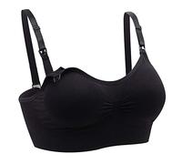 Cimary Soutien-Gorge de maternité sans Couture pour Femmes (Lot de 4) (XL, Black)