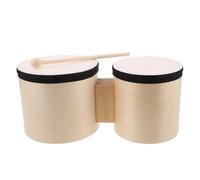 CIMAXIC 1 ensemble de bongos en bois avec baguettes en bois, 5" et 6", instrument de percussion pour spectacle de danse, musique, fête