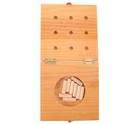 CIMAXIC 1 jeu de panneau perforé en bois pour l'ergothérapie - Panneau perforé en bois avec 9 chevilles pour l'évaluation de la force de la main, la récupération après un et la dextérité des