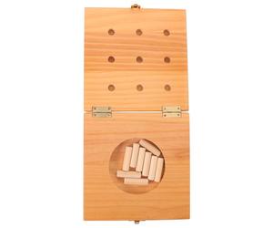 CIMAXIC 1 jeu de panneau perforé en bois pour l'ergothérapie - Panneau perforé en bois avec 9 chevilles pour l'évaluation de la force de la main, la récupération après un et la dextérité des
