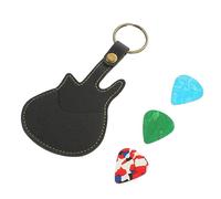 CIMAXIC 1 Jeu Guitar Pick étui pour médiators Porte-clés Support de médiator sur Guitare étui pour Guitare Acoustique de médiators de Guitare Porte-médiators Unité Centrale Black
