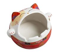 CIMAXIC 1 Pc Décoration De Plateau à Ornements Feng Shui Cendrier Animaux Décor Mignon Cendre Cendrier Mignon Cool Cendriers Cendrier sans Fumée Cendrier Drôle Porcelaine Rouge