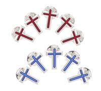 CIMAXIC 10 Pièces Zinc Alloy Cross Lapel Pins For First Communion And Baptism Religious Brooch Badge For Men And Women Versatile Faith Keepsake Accessories