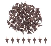 CIMAXIC 100 Inserts Becs d'oiseaux en Plastique 11x20 Mm Couleur Café, Accessoires pour Fabrication de Jouets et Figurines d'animaux, Parties Buccales de Poussin Réalistes pour Loisirs