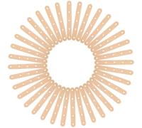 CIMAXIC 150 bâtonnets de glace en bois perforés - Bâtonnets en bois brut pour activités créatives, bricolage, arts plastiques, décoration festive.