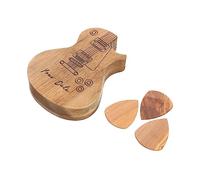 CIMAXIC 2 Ensembles étui pour médiator remplacements de médiators pour Guitare Folk pletrecles pièces d'instruments Cas Parties d'instruments à Cordes Fournitures de Guitare Bois Massif