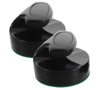 CIMAXIC 2 Pièces Air Hockey Pushers with Lint Pads Table Hockey Paddles Replacement Accessories for Family Game and Precise Strikers