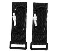 CIMAXIC 2 Pièces crochet pour poussette pilote d'écrou à oreilles crochet de poussette pneus pneumatiques adaptateur sacoche sachet ceinture porte-bébé crochets pour poussette nylon Black