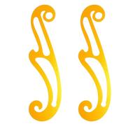 CIMAXIC 2 règles courbes françaises en arc de cercle - Kit de gabarits de dessin - Outil de mesure et de traçage pour la création professionnelle de vêtements, de planches de menuiserie, de bandes