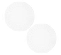 CIMAXIC 2 Supports de Couronne Ronds en Acrylique Transparent - Cadres de Couronne pré-perforés de 25 cm - Base de Guirlande Transparente Non pour décoration de Porte d'entrée ou de fêtes
