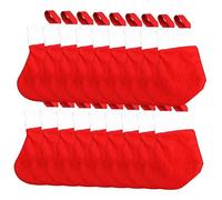 CIMAXIC 20 Pièces Chaussettes De Noël Décoratif Tricoté Veille Bricolage Petit Plaine Cloche Faire La Fête Décoration Jarretière Feutre De Noël Stockage Peluche Tissu Non Tissé