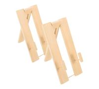 CIMAXIC 2pièces Support Éventail Japonais Bois Porte-éventail Portable pour Eventails à Main Présentoir Élégant Style Japonais pour Décoration et Rangement