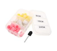 CIMAXIC 30 embouts de ponçage pour ongles Ø10 mm, grains 80, 180 et 240, pour ponceuse à pieds, manchons de ponçage pour lime électrique, préparation de la surface des ongles en salon.