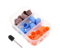 CIMAXIC 30 embouts de ponçage pour ongles de 10 mm, grains 80, 180 et 120, pour ponceuse à ongles électrique, manchons de ponçage pour la préparation de la surface des en salon.