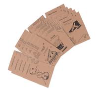 CIMAXIC 30 Pièces Carnet Rétro en Papier Kraft, Cahier Scolaire Compact | Papier Marron, Style Classique, pour Dessins et Récompense Garçon et Filles, Mini Format Pratique Style Aléatoire