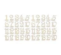 CIMAXIC 40 numéros de table pour mariage : numéros de table en bois, marque-places avec support pour réceptions de mariage, fêtes et traiteurs.