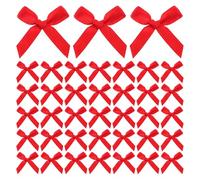 CIMAXIC 50 nœuds torsadés pour sachets Cadeaux - Nœuds en Ruban satiné pour emballages Cadeaux, décoration - Idéal pour Les fêtes prénatales, Les Mariages et Les d'invités