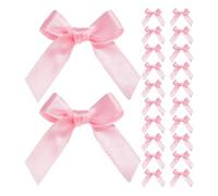 CIMAXIC 50 nœuds torsadés pour sachets Cadeaux - Nœuds en Ruban satiné pour emballages Cadeaux, décoration - Idéal pour Les fêtes prénatales, Les Mariages et Les d'invités