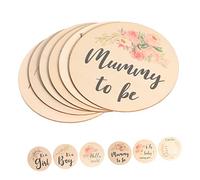 CIMAXIC 6 Pièces Cartes D'étape De Bébé Test Trousse D'ovulation Étape Importante Pour Bébé Signe Du Nouveau-né Enseigne Au Néon Annonce De Bébé Garçon Livre D'étape De Bébé Bébés Bois