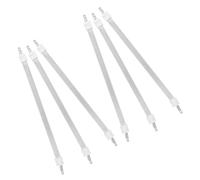 CIMAXIC 6 Pièces Élément Chauffant Tubulaire en Quartz Blanc 16cm pour Radiateur D'appoint Domestique, Chauffage Rapide et Fiable, pour Bureau en Hiver