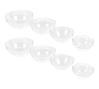 CIMAXIC 8pièces Bol à Acrylique Transparent et Soins du Visage Bol Plastique pour Usage Professionnel et Spa Complet pour Préparation Huiles Essentielles
