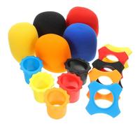 CIMAXIC Accessoires Microphone sans Fil 15 Pièces Anneaux Anti-roulis et Bonnette en Éponge, Manches Inférieures pour Protection Chute en Scène 7.50x6.00x1.30cm Couleur Couleur Aléatoire