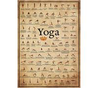 CIMAXIC Affiche Tableau pour Toile de Posture de Yoga ou Décoration en Murale Mural Artisanale, Guide Visuel Pratique Ornemental Élégant Maison Présent