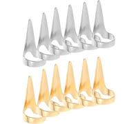 CIMAXIC Anneaux de Séparation de Cheveux Métal 10 Pièces pour Tressage et Coiffure Professionnelle, Accessoires Salon de Coiffure Légers et Solide, Outil Pratique pour Mèches et