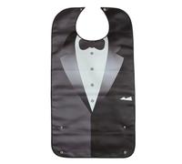 CIMAXIC Bavoir Imperméable pour Adulte 86x46 Cm, Double Couche en Polyester Hypoallergénique, Bouton-pression Ajustable, Protège-vêtements Lavable pour Repas et Activités, Personnes Âgées