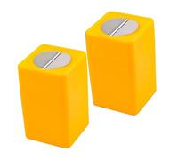CIMAXIC Boîte de Rangement pour Lames Cassées 2pcs en Abs Jaune, Multifonction, Facile à Stocker, pour Bureau et Maison, Conteneur Sécurisé pour Déchets de Lames