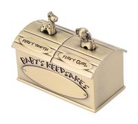 CIMAXIC Boîte premiers cas de dents trousse organisateur de souvenirs pour enfants jouets mini cas de dents de lait étuis à dents souvenir pour enfants bébés lanugo coques Métal Golden