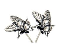 CIMAXIC Boucles D'oreilles Style Mode Délicat et Résistant à L'oxydation Punk Forme Mouche en Argenté S925 pour Mariage ou Remise de Diplôme