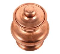 CIMAXIC Bouteille D'offrande Accessoire Unique Petite en Cuivre Rouge Tibétain Élégante et Rétro Décoration de Bureau pour Autel Bouddhiste ou Étagère