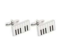 CIMAXIC Boutons de Décoratifs et Faciles à Utiliser en Alliage Blanc à pour Chemise à Motif Piano Ami
