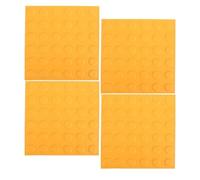 CIMAXIC Brique Sensorielle Tactile Facile à Installer Jaune en Pvc pour Aveugles Guidage Clair et Sécurisé pour Chemins et Bâtiments Publics