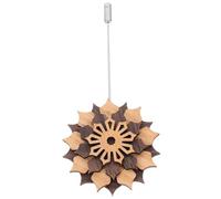 CIMAXIC Broche Bois Fleur avec Perles Alliage Épingle de Revers Élégante pour Costume Homme Accessoire Décoratif Multifonction pour Cérémonie et Tenue Formelle