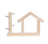 CIMAXIC Cadre d'interrupteur en bois : Plaque de protection d'interrupteur style ferme - Cache-prise en forme de maison - Panneau mural décoratif pour l'organisation des clés