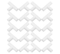 CIMAXIC Connecteur T en Plastique Blanc 3 Voies Solution de Rangement Flexible Installation Facile 20 Pièces pour Étagère à Chaussures pour Déménagement et Réaménagement