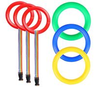 CIMAXIC Corde De Marche Pour Tout-petit 12pcs Laisse Anti-perte Avec Poignées Rondes Nylon Et Solide Rouge Jaune Bleu Vert Maternelle Activités En Extérieur