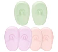 CIMAXIC Couvre Oreille en Silicone Doux pour Teinture Capillaire, Lot de 3 Paires Lavables et Confortables, pour Usage Personnel à Domicile Salon de Beauté