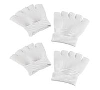 CIMAXIC de Chaussettes Hydratantes en Gel Blanc Extensibles sans Déformation et Respirantes Lot de 2 Paires Soin Professionnel des Pieds pour Spa