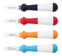 CIMAXIC Découseur Robuste 4 Pièces Poignée Colorée en Plastique Grand Format Outil de Découpe Précis pour Couture et Broderie Accessoires de Couture Pratiques pour DIY et Travaux